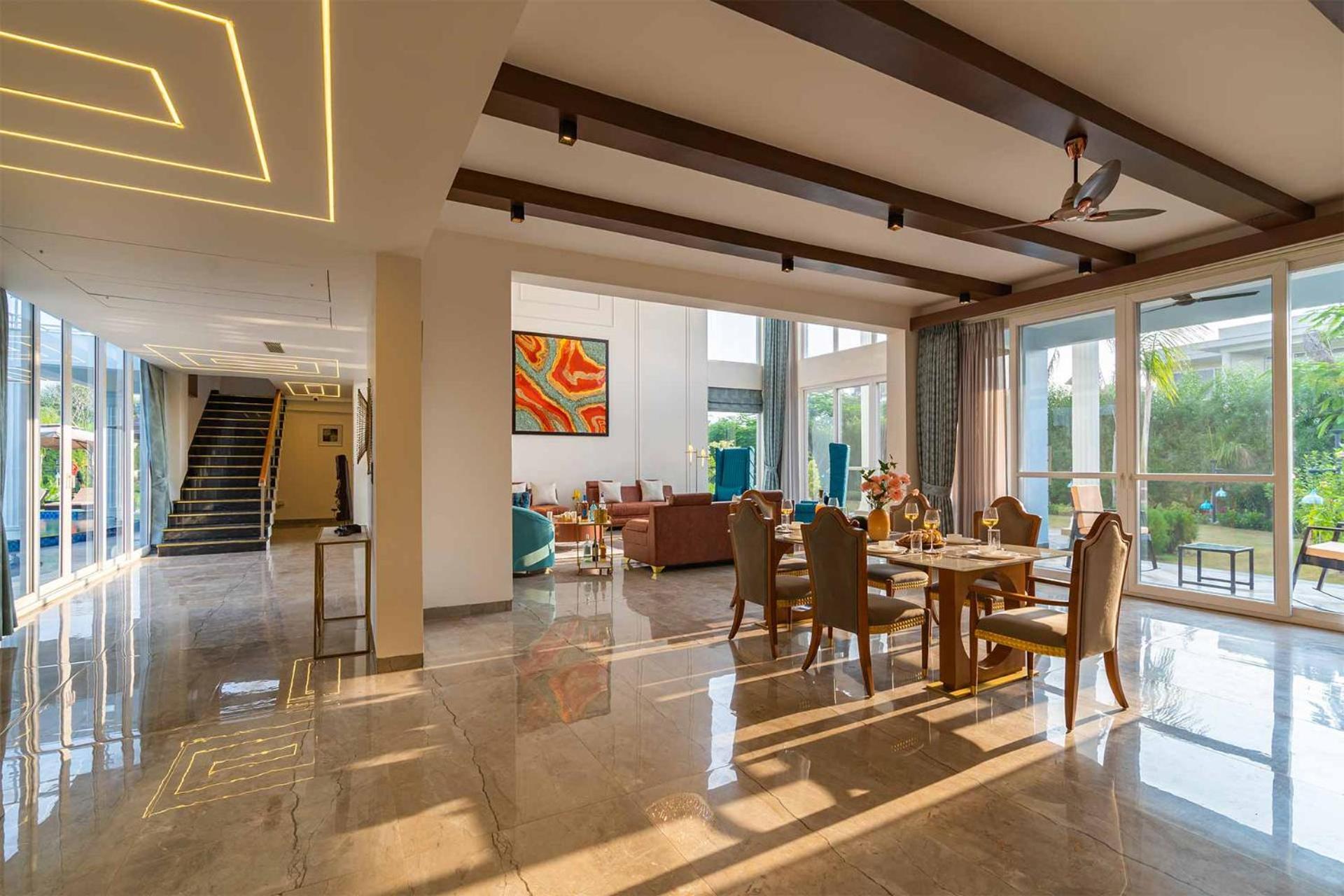 Stayvista At Serenity Farms With Pool, Lawn, Bonfire & Bbq Sohna Esterno foto
