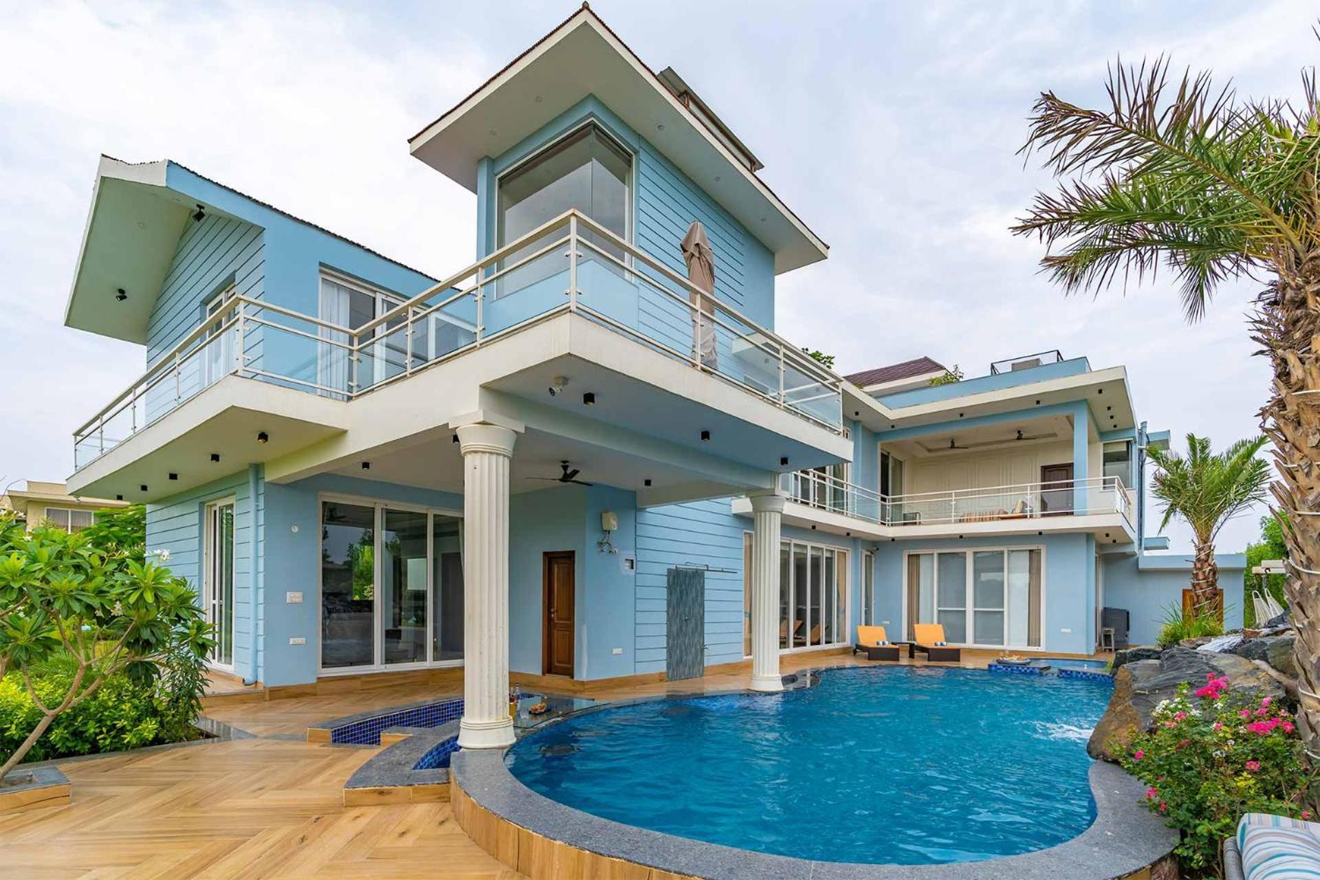 Stayvista At Serenity Farms With Pool, Lawn, Bonfire & Bbq Sohna Esterno foto